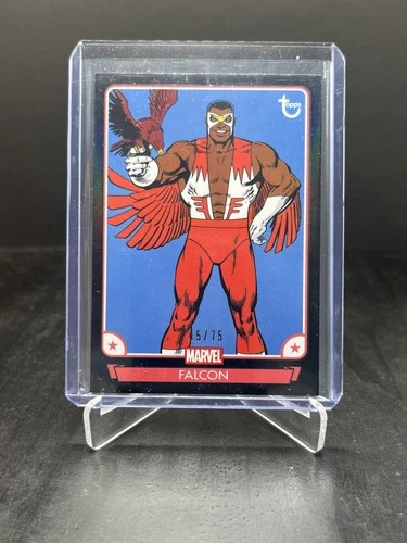 2026 Topps Brooklyn Collection Captain America 85th Annv. Falcon Black 45/75 #16