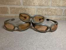 2005 Nerf Dart Tag Glasses Safety Goggles Gray W/ Orange Lens Hasbro Lot of 3