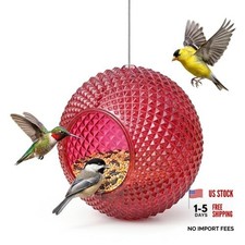 Wild Bird Feeder Fly Through Garden Hanging Bird Feeder Mosaic Circle Modern