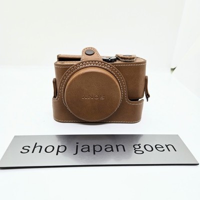 SONY Camera Leather Case for Cyber-Shot RX100 Series Jacket Beige LCJ-RXK CC New