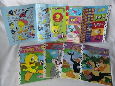Vintage Looney Tunes Coloring Books, Stickers & Stuff Boxed Set Dalmatian Press