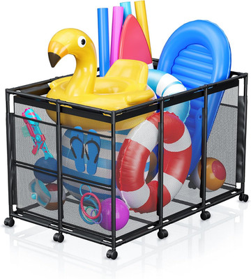Pool Float Storage - Outdoor Pool Toy Storage Organizer for Noodles, Goggles, Fl