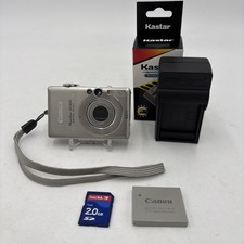 Canon Powershot SD300 Elph Camera w/Strap New Battery Charger 2gb Card Battery