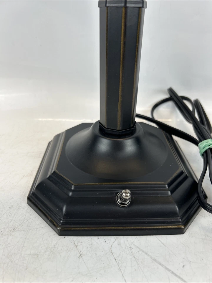 Lámpara de Escritorio Piano 13" Aceite Frotado Bronce Marrón Ajustable Elegante PROBADA Foto 3 de 4