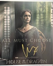 House of the Dragon OLIVIA COOKE SIGNED 8X10 Photo - EXACT VIDEO PROOF
