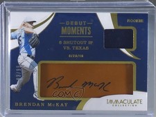 2020 Immaculate Debut Moments Relics Tan Leather 83/99 Brendan McKay Auto 1q7