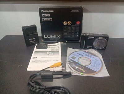 Panasonic LUMIX DMC-ZS8 14.1MP 16x Zoom Digital Camera W Battery, Charger Box