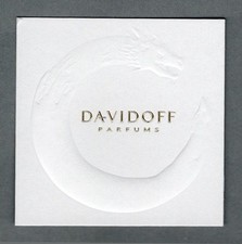 Advertising card - advertising card - Davidoff perfumes gold