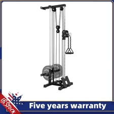 Wall Mount Cable Machine LAT Pulldown Machines with 19 Positions Weight Workout