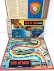 Vintage 1965 Sub Attack Board Game by Milton Bradley Complete READ