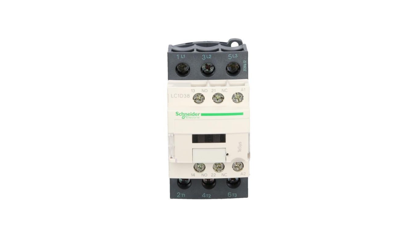 Power Contactors 38A 3P 230V AC 50Hz 1Z 1R LC1D38P5 TeSys Deca