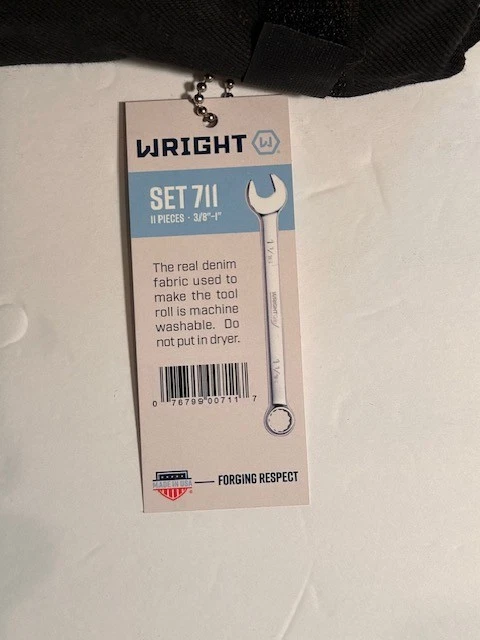 Juego de llaves combinadas Wright Tool WRIGHTGRIP® 12 puntos 11 piezas SAE 711 Foto 4 de 4