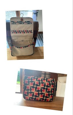 Orla Kiely Kulturtasche/Schminktasche zum Aufhängen ''Sycamore Seed'' *SEHEN SIE SICH MEINE ANDEREN AN*