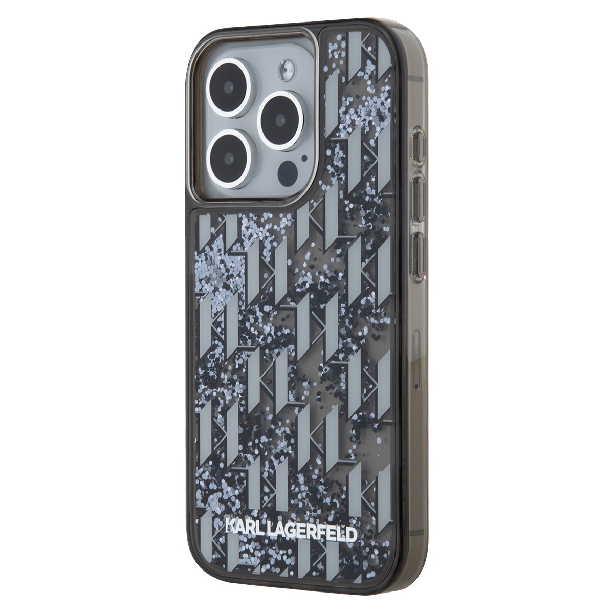 Coque pour iPhone 15 Pro Max paillettes et monogramme de qualité supérieure