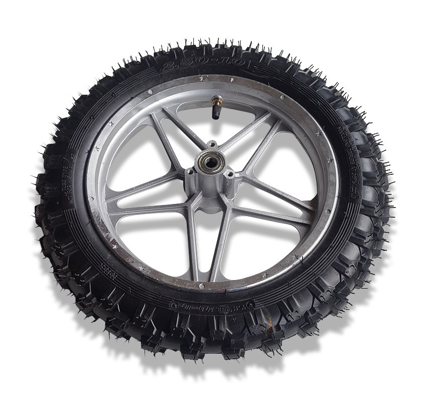 Ruota anteriore 2.50-10 cerchio pneumatico tubo scooter elettrico dirt bike cross pneumatici