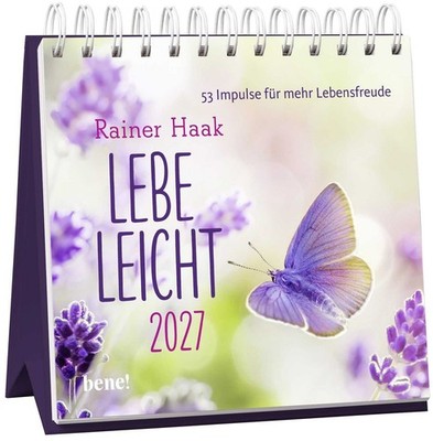 Wochenkalender 2027: Lebe leicht 53 Impulse für mehr Lebensfreude | Tischkale...