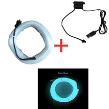 1pc Car Interior Led Ambient Light Flexible Usb Neon Decorative Strip - New 1pc Car Interior Led Ambient Light Flexible Usb Neon Decorative Strip - New