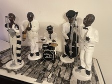 XL Vintage 5 piece Jazz Band, inc 2 Singers, Sax, Drums &Bass  45cm  high