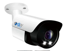 GW Security 4K 8MP PoE Bullet Camera – Full-Time Color Night Vision, 2-Way Audio