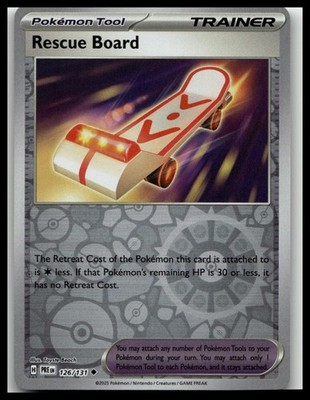 SV: Prismatic Evolutions #126/131 Rescue Board Reverse Holo