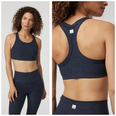 Vouri Elevation Racer Bra Size Small Midnight Heather Workout Lightweight