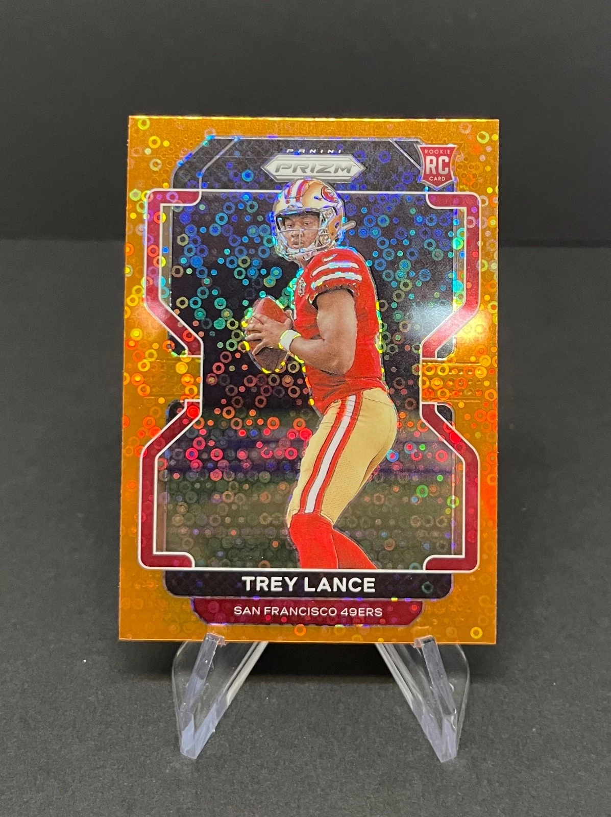 Trey Lance Rookie Orange Disco Prizm 2021 Panini Prizm Football #333 RC 📈