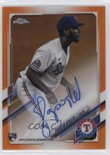 2021 Topps Chrome Rookie Orange Refractor 3/25 Sherten Apostel #RA-SA Auto g7c