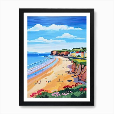 Filey Beach, North Yorkshire, Matis gerahmtes Wandbild Poster Leinwanddruck Bild