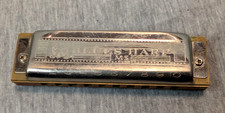 Vintage Hohner Blues Harp MS Diatonic German Harmonica Key of A Estate Fresh