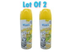 2 Wizard Double Action 2 in 1 Odor Neutralizer + Air Freshener, Citrus Blast