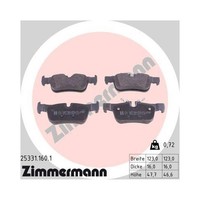 Zimmermann 25331.160.1 Bremsbelagsatz Scheibenbremse Hinterachse FüR Bmw Mini