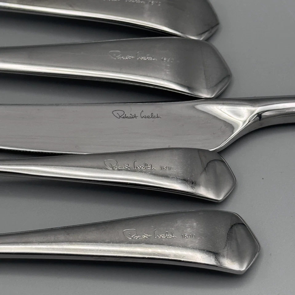 20 Pc Robert Welch Westbury Williams Sonoma RBW8 Stainless Flatware Svc for 4 - Image 4 of 4