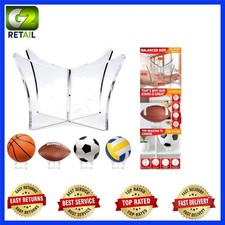 Compact 4.7" Acrylic Basketball Stand - Elegant Trophy Display for Sports Lovers