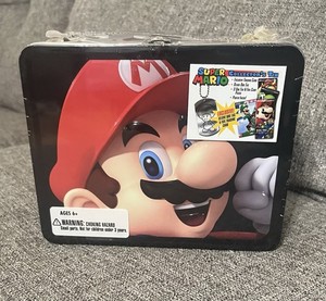 SEALED Super Mario Brothers Enterplay Lunchbox Tin Dog Tags, Card Packs + More!