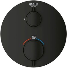Grohe 24 107 Grohtherm Thermostatic Valve Trim Only - Black
