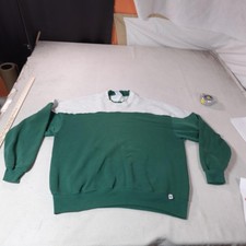 Vintage Russell Athletic Sweater Mens 2XL Green Crewneck Sweatshirt USA 90s Top