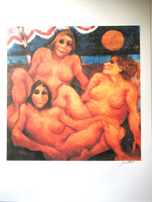 REMO SQUILLANTINI: Litografia limitata 175 esemplari, firmata, 50x70cm