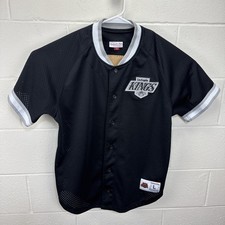 Mitchell Ness Clarence Campbell Conference LA Kings Jersey Men’s Large Button Up
