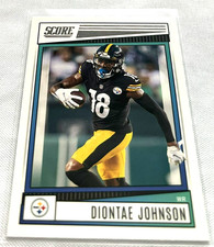 2022 Panini Score Football Diontae Johnson Pittsburgh Steelers base card #211
