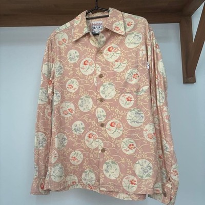 STUDIOD'ARTISAN L/S Flower Patterned Shirt Pink M DA1125053