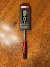 ICON G2 3/8 in. Drive, 14 in. Long Locking Flex Ratchet with Comfort Grip