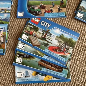 LEGO City instruction books Only 60043 60054 60060 60061 ++ Lot Of 20 Booklets 