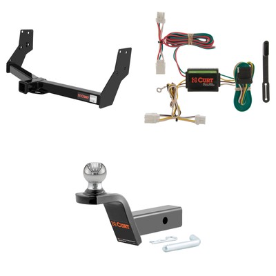 CURT Tow Package Trailer Hitch Wiring Harness 45155 Ball Mount Pin & Clip, 13088