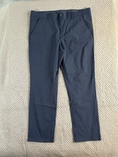 Weatherproof Vintage Men’s Performance Weather-Flex Tech Pants, Blue, Size 40X32