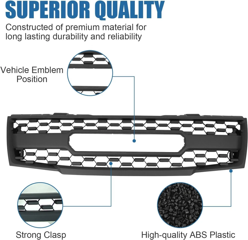 Parrilla delantera con luces para Nissan Frontier 2005-2008, parachoques delantero automotriz Foto 4 de 4