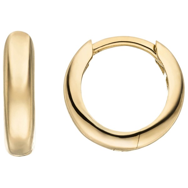 Ohrringe Creolen Aus 333 Gold Gelbgold 11,8X2,8Mm Ohrschmuck Rund GläNzend-image
