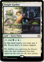 Temple Garden - Lorwyn Eclipsed (ECL) #268 Rare Land