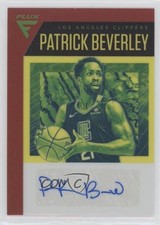 2019-20 Panini Chronicles Flux Auto Red Patrick Beverley #FA-PBE Auto 0b3o