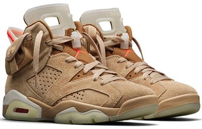 希少 新品タグ付き NIKE AIR JORDAN 6 TRAVIS SCOTT Size 9 - Jordan 6 Retro x Travis Scott Mid British Khaki for sale