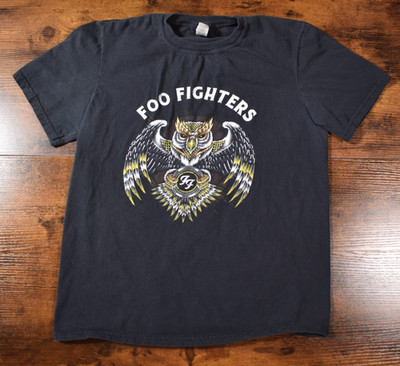 Foo Fighters Owl Short Sleeve Black Graphic Shirt